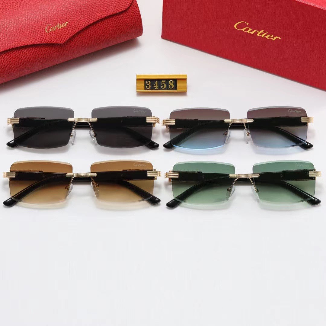 Wooden Square Fashion Sunglasses 3458