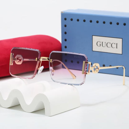 Cut Square Sunglasses-7 Colors