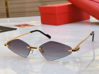 creativity Irregular slicing High end sunglasses