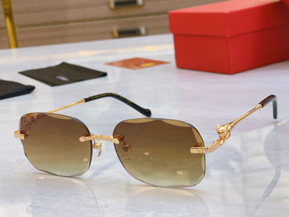 Precision creative cutting high-end sunglasses