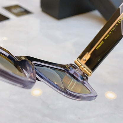 High end unique leopard print frame sunglasses