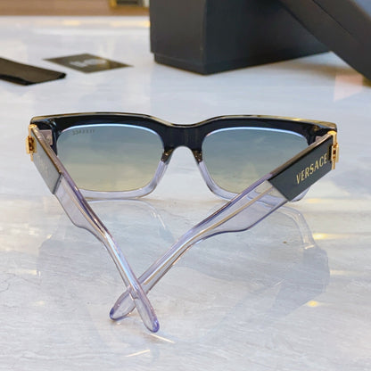 High end unique leopard print frame sunglasses