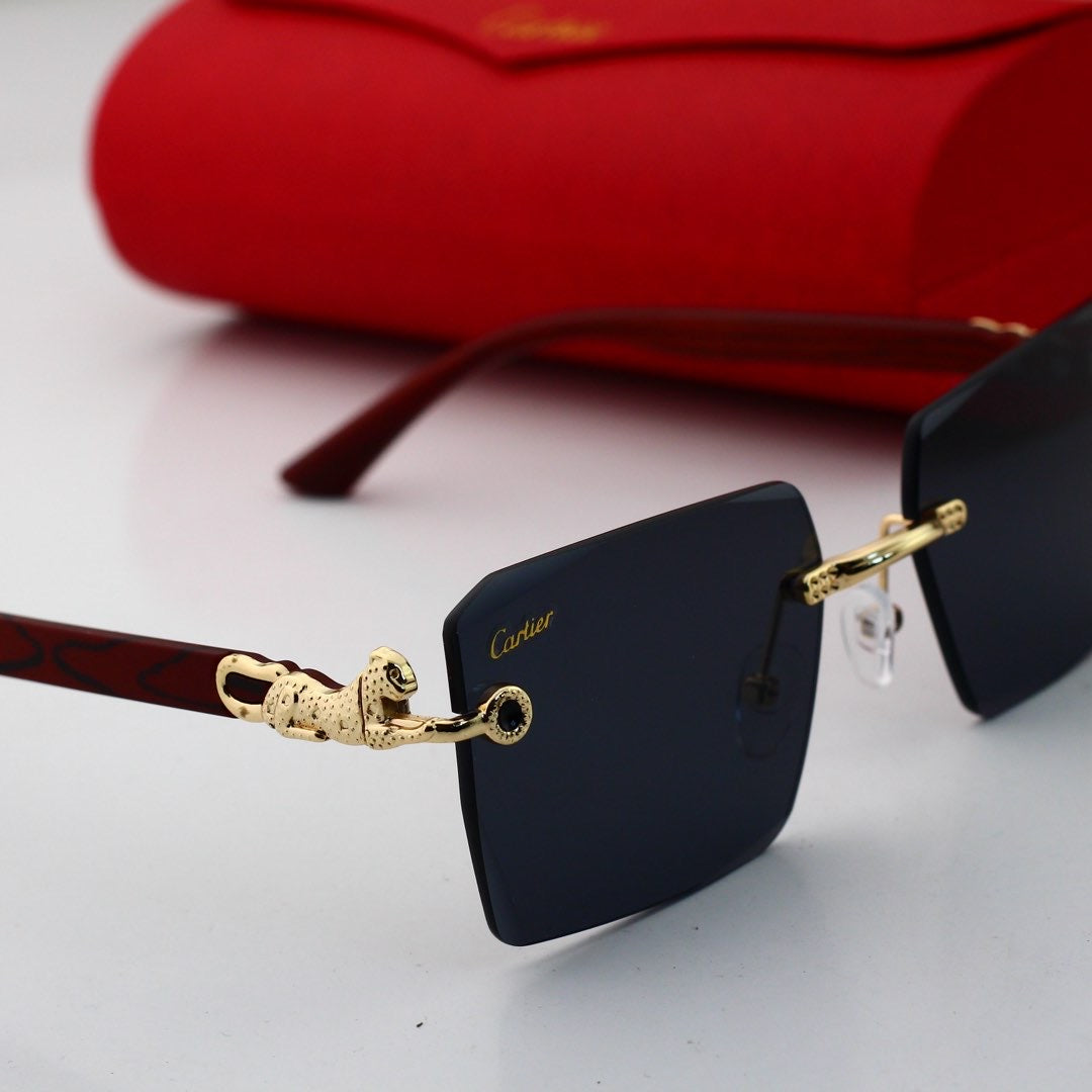 Wooden Leg Square 6 Colors Fashion Sunglasses 6534