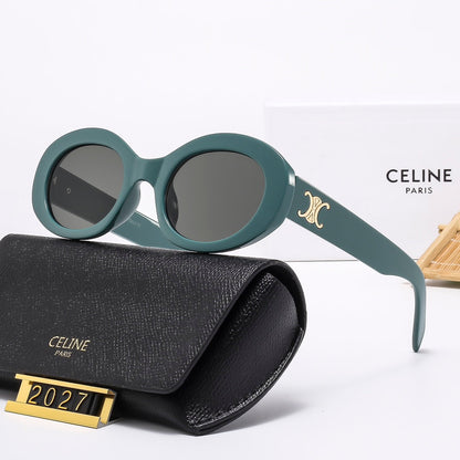 5 Colors Women Fashion Oval Sunglasses 2027