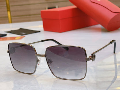 High end boxy sunglasses