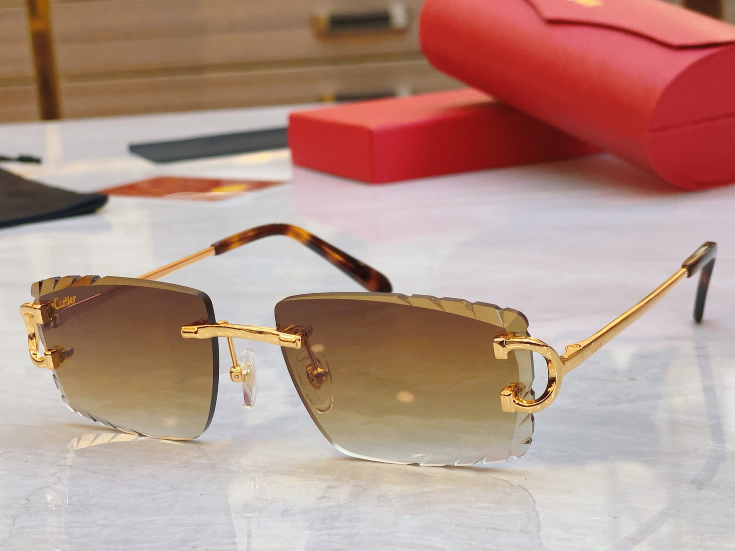 High end Precision cutting classic sunglasses without frames