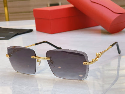 Precision cutting classic leopard high-end sunglasses