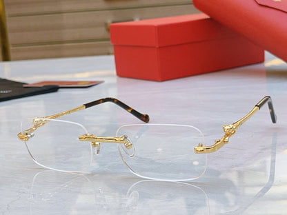 High end temperament transparent sunglasses