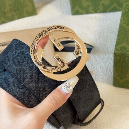 Printed imported waterproof belt copper metal buckle 4.0cm