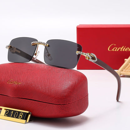 6 Colors Diamond Frameless Sunglasses 2107