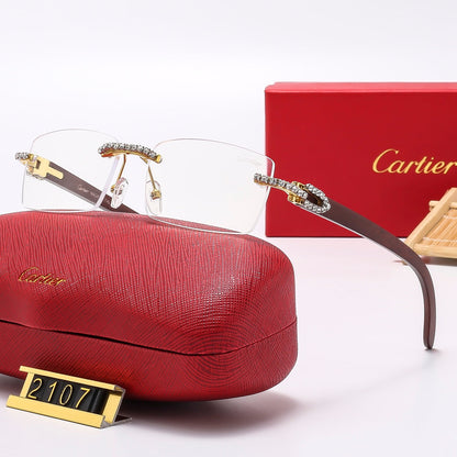 6 Colors Diamond Frameless Sunglasses 2107