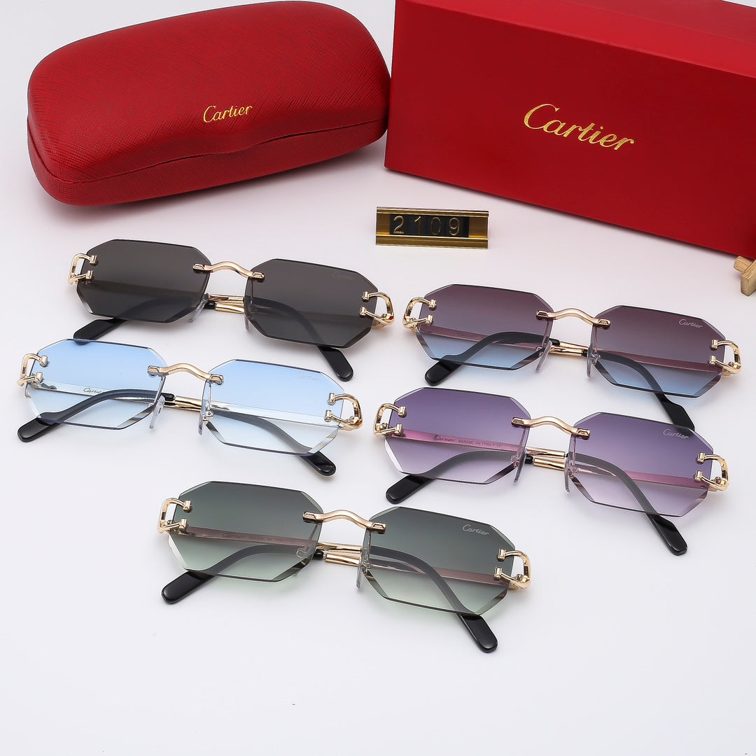 5 ColorsFashion Frameless Sunglasses2109