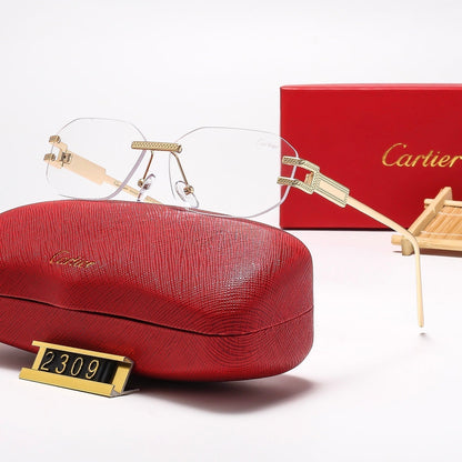 Oval metal sunglasses 2309