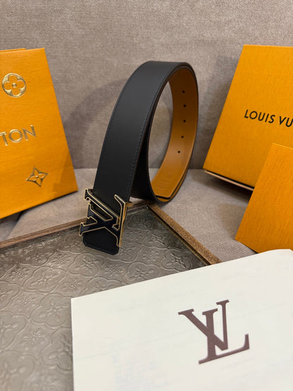 Double-sided cowhide leather belt 4cm