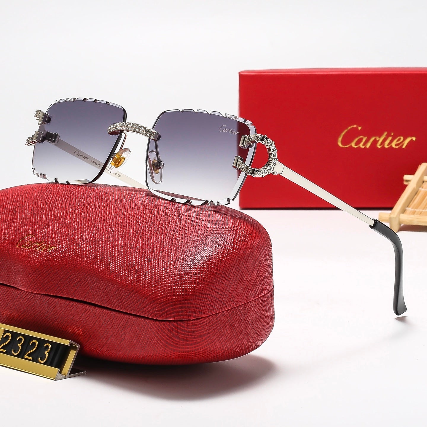 5 Colors Cool Fashion Diamond-cut Framed Sunglasses 2323