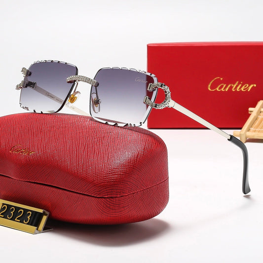 5 Colors Cool Fashion Diamond-cut Framed Sunglasses 2323