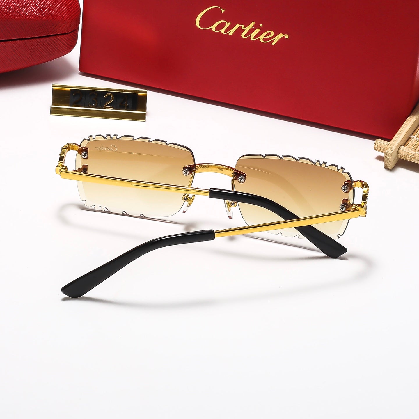 5 Colors Cool Fashion Diamond-cut Framed Sunglasses 2323