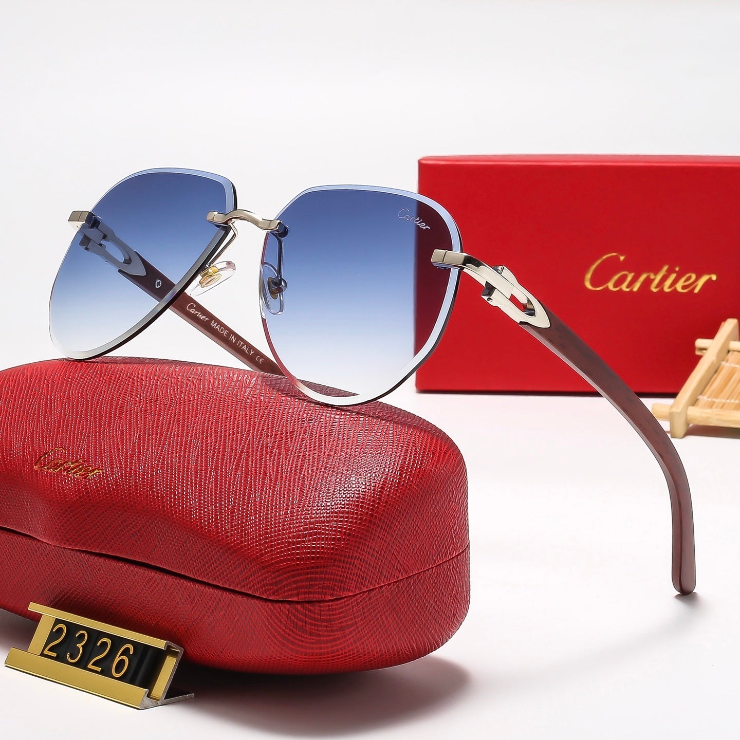 5 Colors Cool Fashion Oval Sunglasses 2326