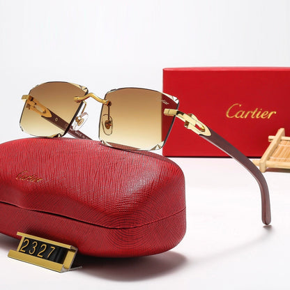 6 Colors Cool Fashion Diamond-patterned Square-framed Sunglasses 2327