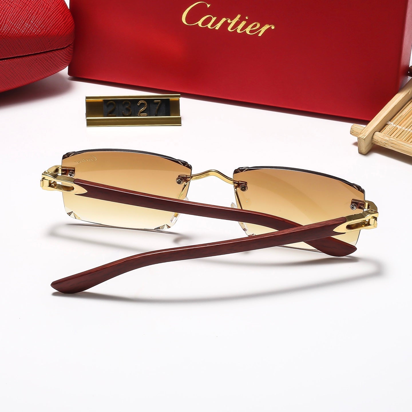 6 Colors Cool Fashion Diamond-patterned Square-framed Sunglasses 2327