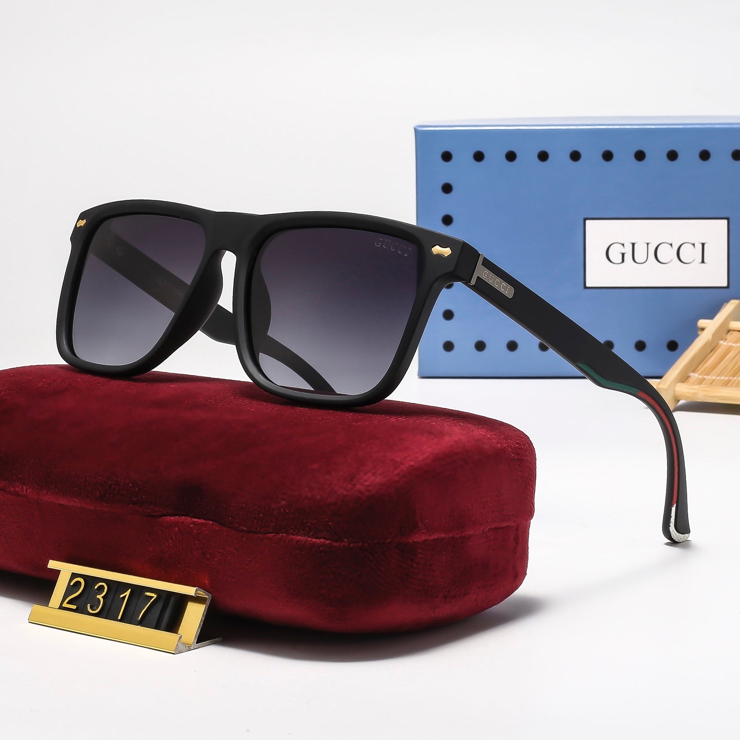 4 Colors Fashion Square-Framed Polarized Sunglasses—2318