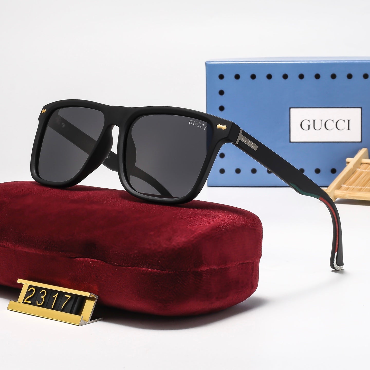 4 Colors Fashion Square-Framed Polarized Sunglasses—2318