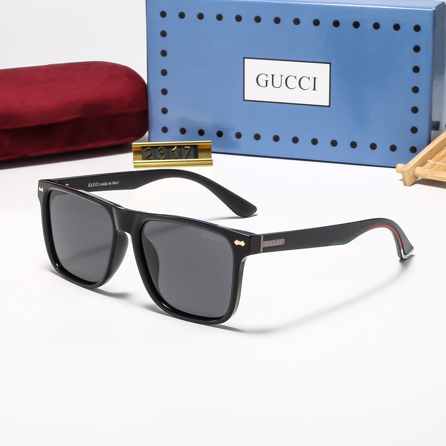 4 Colors Fashion Square-Framed Polarized Sunglasses—2318