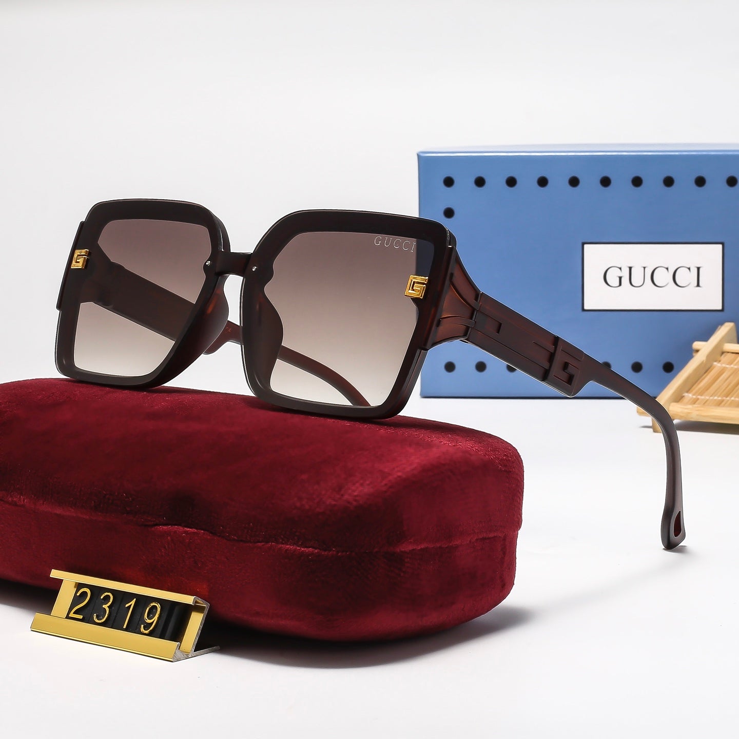 6 Colors Fashion Square-framed Sunglasses—2319