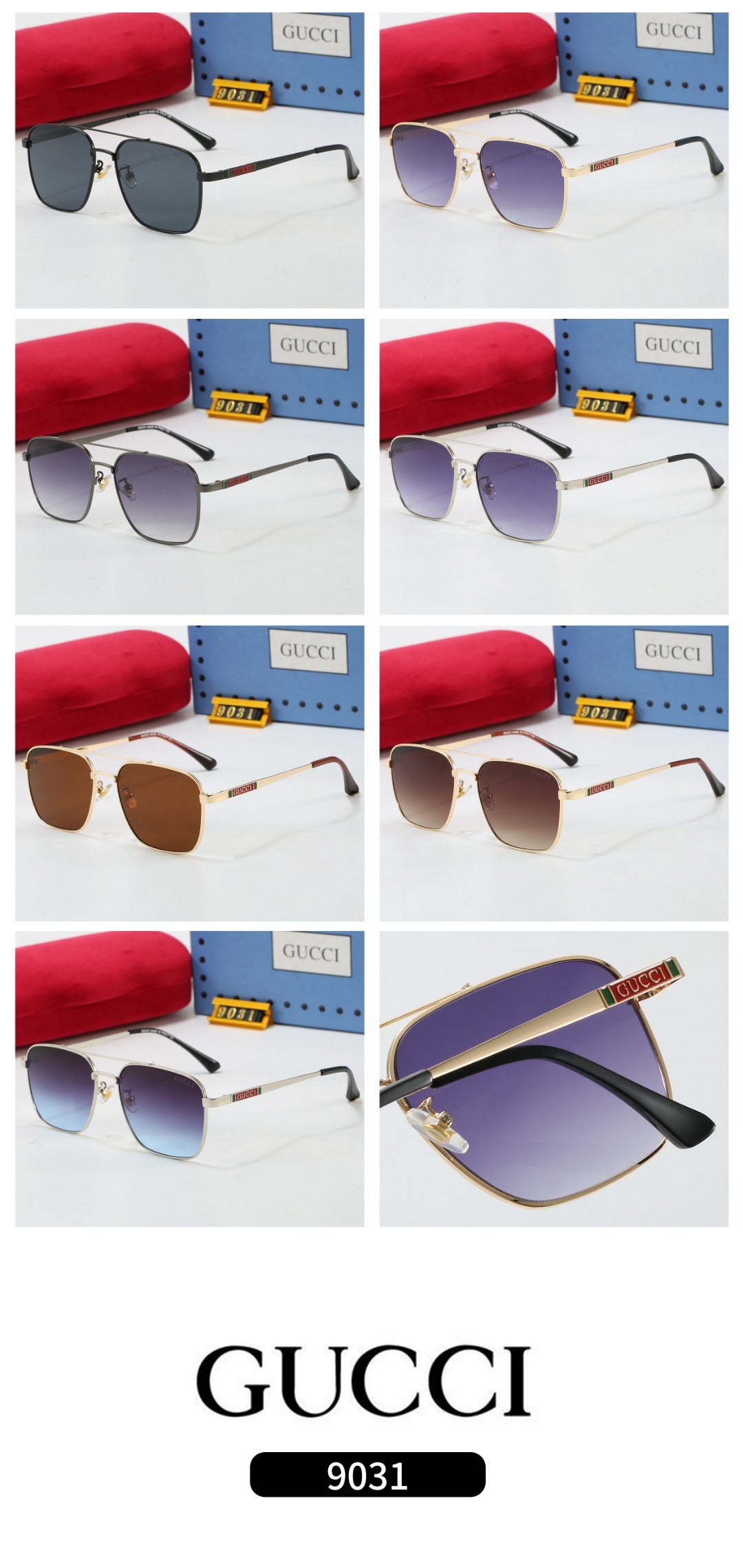 7 Colors Fashion Sunglasses—9031